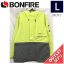 【68%OFF/OUTLET】 BONFIRE VECTOR JKT カラー:LIME Lサイズ メンズ スノーボード スキー ジャケット JACKET アウト...