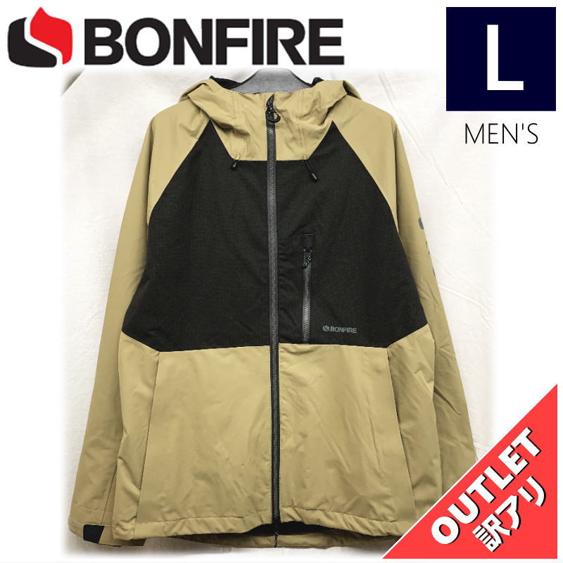 【72%OFF/OUTLET】 BONFIRE PYRE SHELL JKT カラー:DESERT Lサイズ メンズ スノーボード スキー ジャケット JACK...