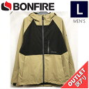 【72%OFF/OUTLET】 BONFIRE PYRE SHELL JKT カラー:DESERT Lサイズ メンズ スノーボード スキー ジャケット JACK...