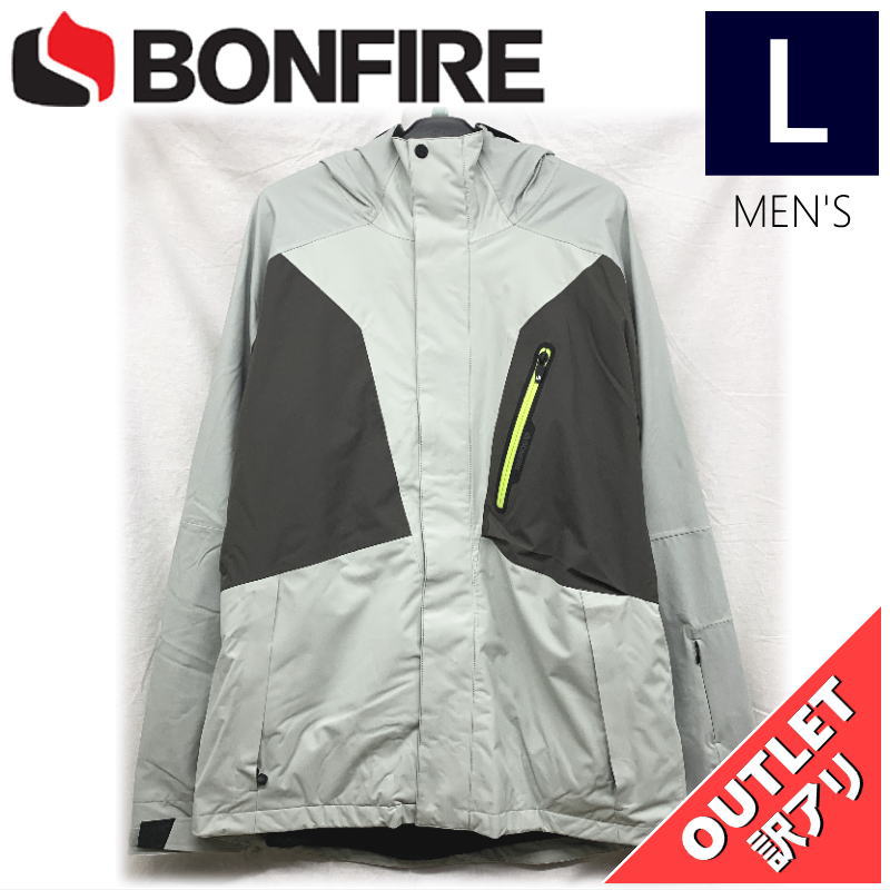 【72%OFF/OUTLET】 BONFIRE SERAC STRETCH MAPPED 3IN1 JKT カラー:LIGHT GREY Lサイズ メンズ スノ...
