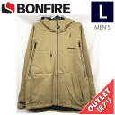 【71%OFF/OUTLET】 BONFIRE ASPECT 2L STRETCH CORDURA JKT カラー:DESERT Lサイズ メンズ スノーボード...