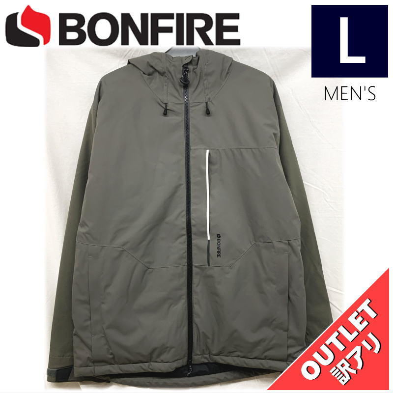 【70%OFF/OUTLET】 BONFIRE ELEVATION INSULATED JKT カラー:CHARCOAL Lサイズ メンズ スノーボード スキー...