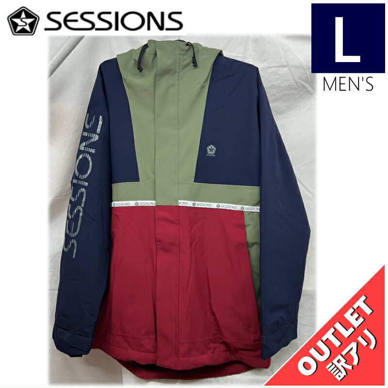 【OUTLET】 SESSIONS SCOUT JKT カラー:BRICK Lサイズ メンズ スノーボード スキー ウェア ジャケット JACKET アウトレット