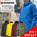 【OUTLET】 BONFIRE VECTOR SHELL JKT Lサイズ メンズ スノーボード スキー スノボウェア ジャケット JACKET アウトレット...