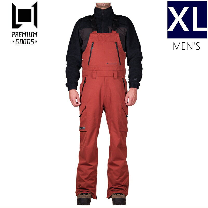 【即納】 ○ L1 SENTINAL BIB PANT Rust XLサイズ エルワン センチナル パンツ PNT メンズ スノーボード スキー ハイスペック ビブパンツ 22-23 日本正規品