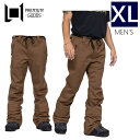 ● L1 THUNDER PNT カラー:COFFEE XLサイズ エルワン サンダー パンツ PANT メンズ スノーボード スキー ハイスペック 23-24...