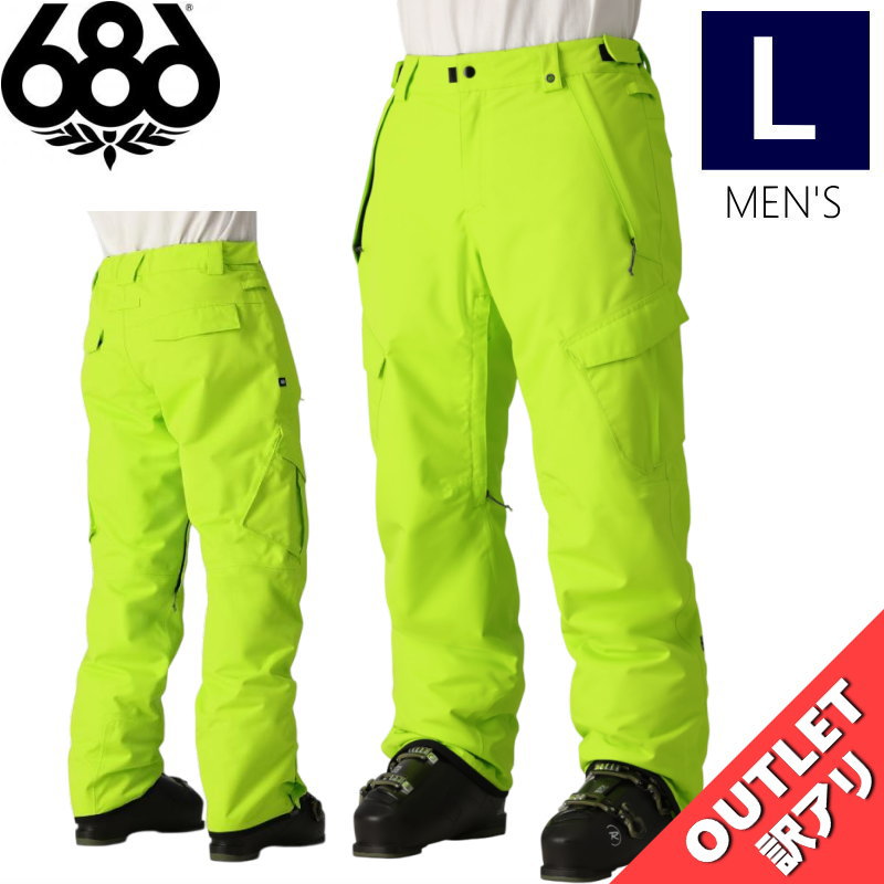 ▲ラスト1点 【アウトレット】◎ 686 INFINITY INSULATED CARGO PNT LIME Lサイズ シックスエイトシックス パンツ PANT...