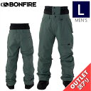 【訳アリアウトレット】23-24 24 BONFIRE DOMAIN PNT カラー:KHAKI Lサイズ ボンファイア パンツ PANT メンズ スノーボード...