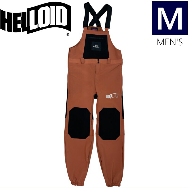 【即納】 ◇ HELLOID SOFTSHELL BIB PANT TERACOTTA Mサイズ ヘルロイド ソフトシェル ビブパンツ オーバーオール メンズ レディース ユニセックス スノーボード スキー スポーツMIX 21HEL-40 日本正規品