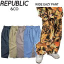 ◎ 24-25 REPUBLIC WIDE EAZY PANT リパブリック スノボウェア メンズ スノーボード ワイドイージーパンツ PNT 2024-2025 日本正規品(4)