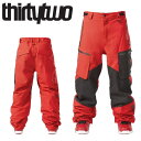 THIRTYTWO TM PNT カラー:RED BLACK 23-24 サーティツー パンツ PANT メンズ スノーボード スキー スノボウェア 型落ち 日...