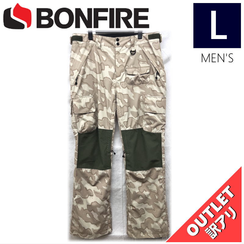 ▲ラスト1点 【OUTLET】 BONFIRE TACTICAL STANDARD FIT CARGO PNT WWG カラー:CAMO Lサイズ メンズ スノ...