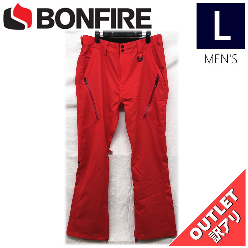 【67%OFF/OUTLET】 BONFIRE SURFACE STRETCH PNT カラー:RED Lサイズ メンズ スノーボード スキー パンツ PANT...