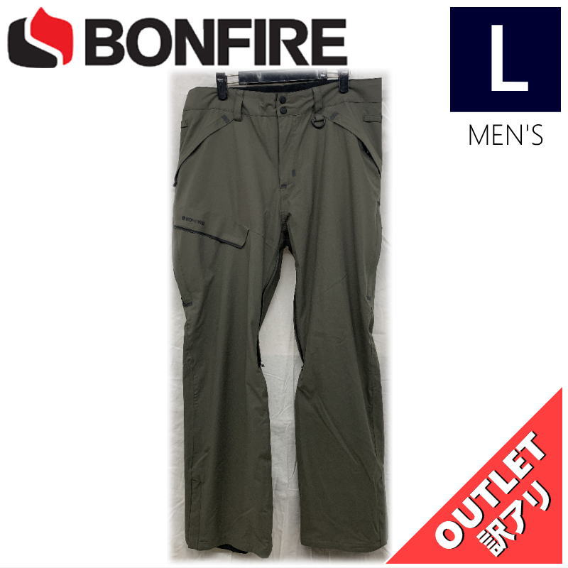 ▲ラスト1点 【68%OFF/OUTLET】 BONFIRE SURFACE STRETCH PNT カラー:CHARCOAL Lサイズ メンズ スノーボード ...