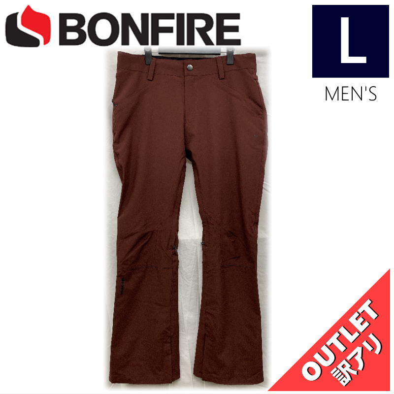 【63%OFF/OUTLET】 BONFIRE BLACKLINE PNT カラー:MAROON Lサイズ メンズ スノーボード スキー パンツ PANT アウ...
