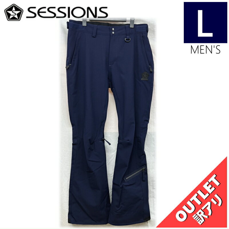 ▲ラスト1点 【63%OFF/OUTLET】 SESSIONS HAMMER PNT カラー:NAVY Lサイズメンズ スノーボード スキー ウェア パンツ P...