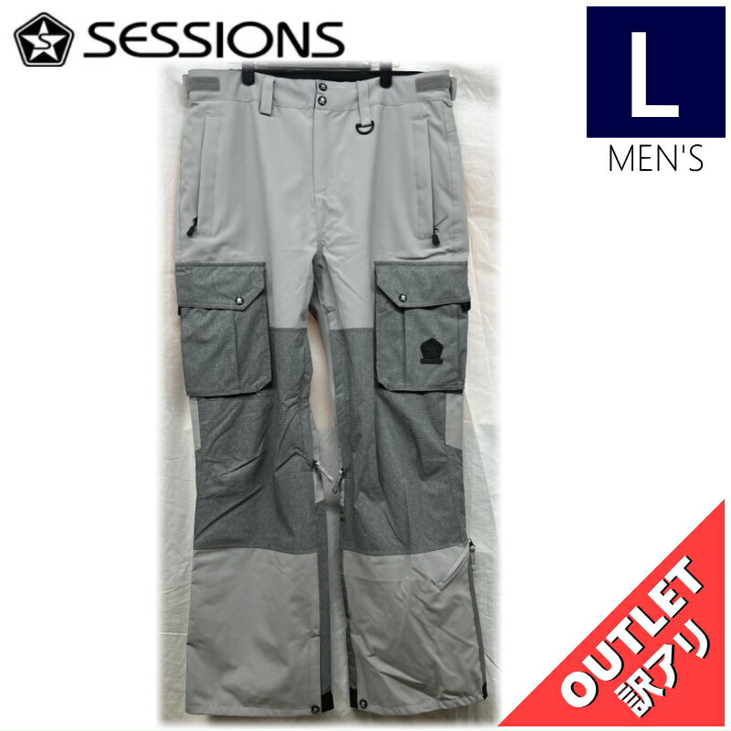 【OUTLET】 SESSIONS MAJOR PNT カラー:GREY Lサイズメンズ スノーボード スキー ウェア パンツ PANT アウトレット