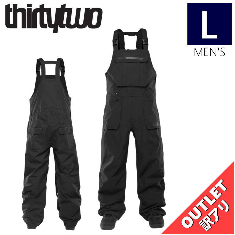 ڥȥåȡ24-25 THIRTYTWO BASEMENT BIB PNT 顼:BLACK L ƥġ ƥġ ѥ PANT ...