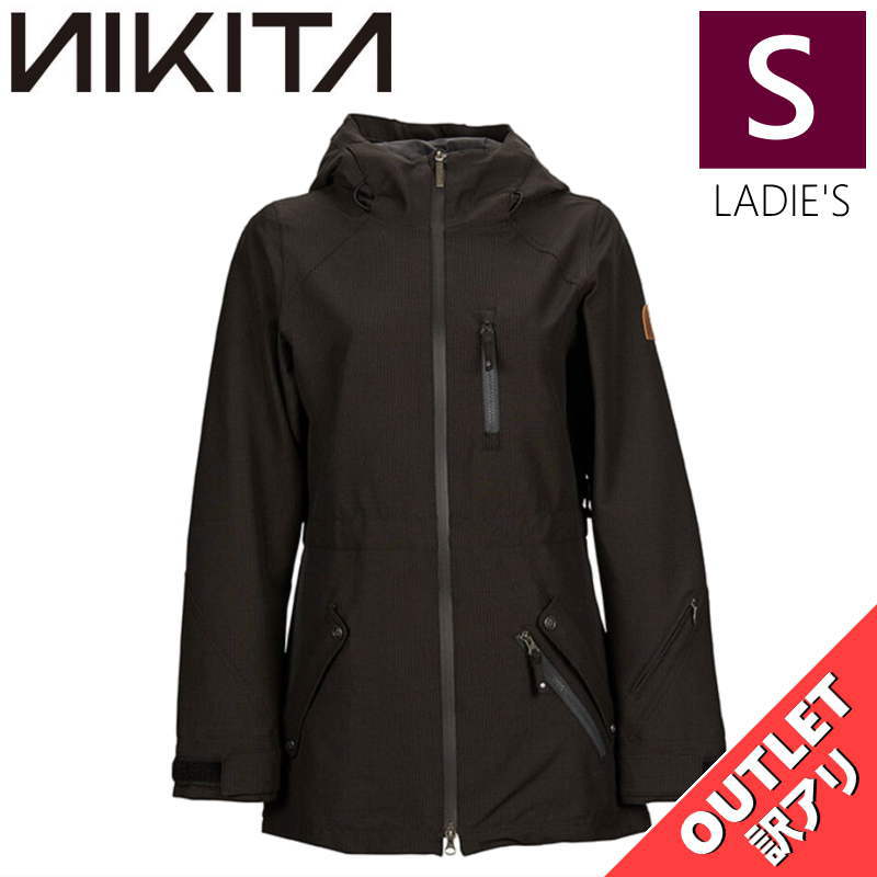 【OUTLET】 NIKITA HOLLYHOCK JKT BLACK Sサイズ ニキータ ホーリーホック ジャケット JACKET スノボウェア レディース ...