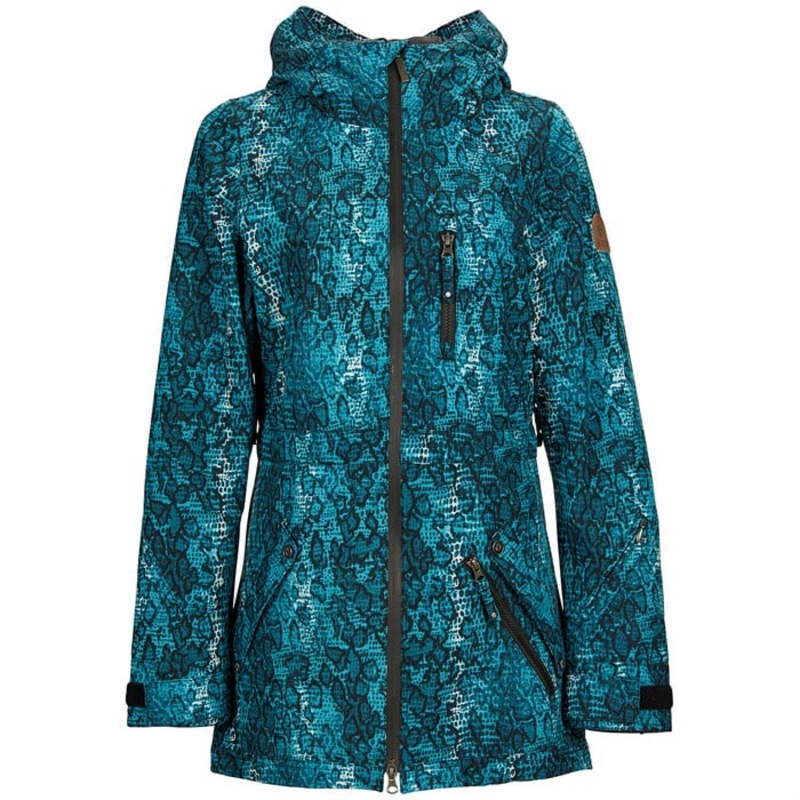 【OUTLET】 NIKITA HOLLYHOCK JKT TEAL SNAKESKIN Sサイズ ニキータ ホーリーホック ジャケット JACKET スノボウェア レディース スノーボード スキー ハイスペック シンプルスタイル 型落ち アウトレット 日本正規品