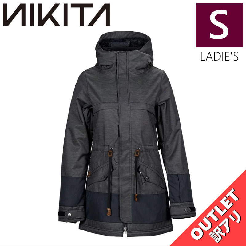 ▲ラスト1点 【OUTLET】 NIKITA ASH JKT BLACK Sサイズ ニキータ アッシュ ジャケット JACKET スノボウェア レディース スノ...