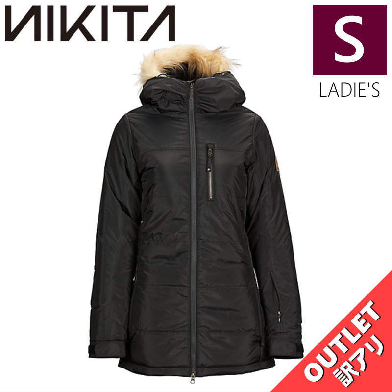 【OUTLET】 NIKITA ACER JKT BLACK Sサイズ ニキータ エイサー ジャケット JACKET スノボウェア レディース スノーボード スキー ハイスペック シンプルスタイル 型落ち アウトレット 日本正規品