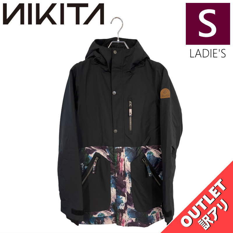 ▲ラスト1点 【OUTLET】 NIKITA SYCAMORE JKT BLACK PAINT PALETTE Sサイズ ニキータ シカモア ジャケット JAC...