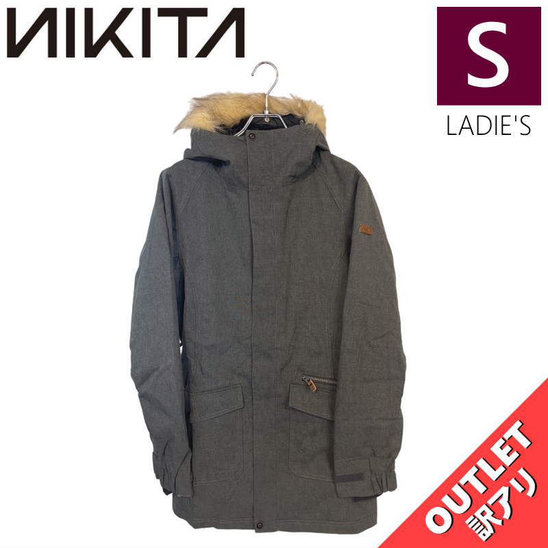 【OUTLET】 NIKITA ASPEN JKT CHARCOAL Sサイズ ニキータ アスペン ジャケット JACKET スノボウェア レディース スノーボ...