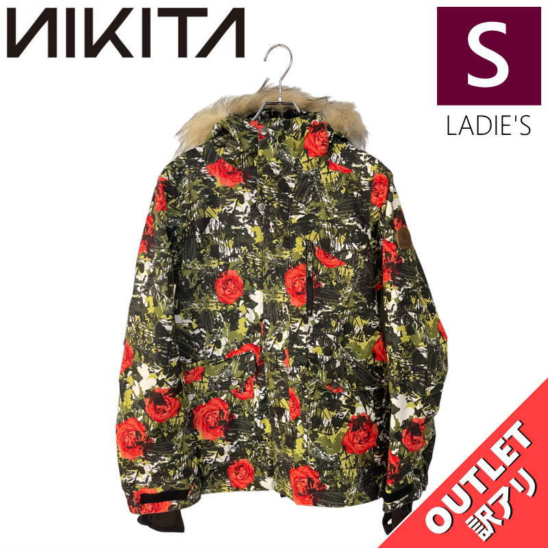 【OUTLET】 NIKITA HAWTHORN PRINT JKT CAMO POP Sサイズ ニキータ ホーソーン プリント ジャケット JACKET スノボウェア レディース スノーボード スキー 型落ち アウトレット 日本正規品