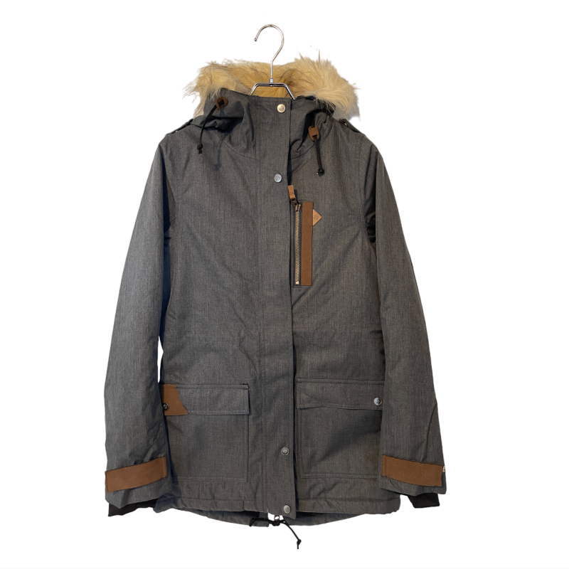 【OUTLET】 NIKITA DISTORTION PARKA JKT CHARCOAL Sサイズ ニキータ ディストーション ジャケット JACKET スノボウェア レディース スノーボード スキー 型落ち アウトレット 日本正規品