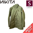 【アウトレット】18-19 NIKITA AUDIO PARKA JKT カラー:FATIGUE Sサイズ ニキータ ニキータ ジャケット JACKET レディース スノーボード スキー スノボウェア シンプルスタイル 型落ち 日本正規品