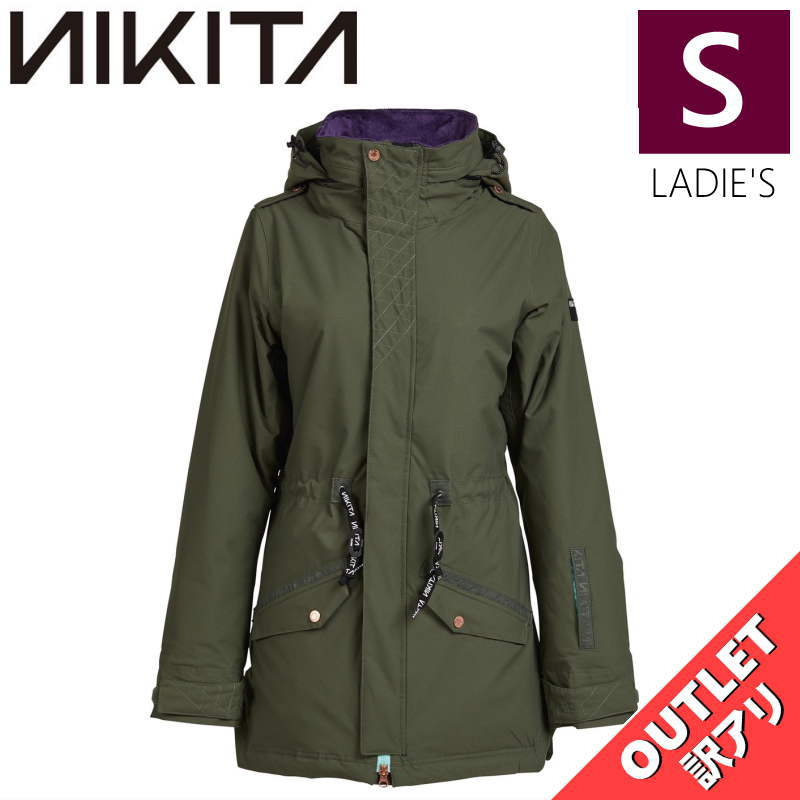 【OUTLET】 NIKITA POPLAR STRETCH JKT FATIGUE Sサイズ ニキータ ポプラ ストレッチ ジャケット JACKET スノボウ...