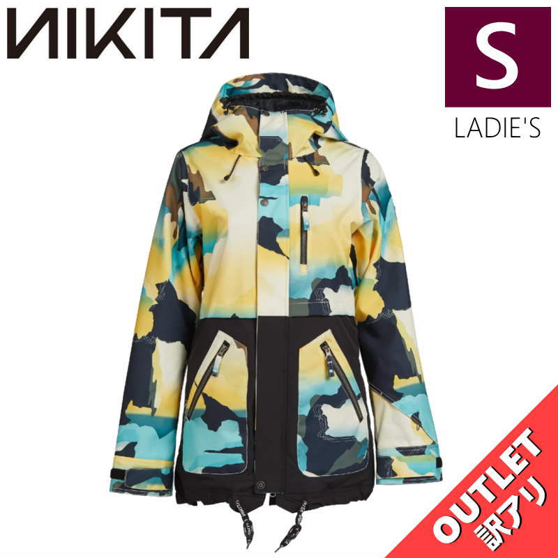 【OUTLET】 NIKITA SYCAMORE JKT MOUNTAIN CAMO Sサイズ ニキータ シカモア ジャケット JACKET スノボウェア レディース スノーボード スキー ハイスペック 型落ち アウトレット 日本正規品