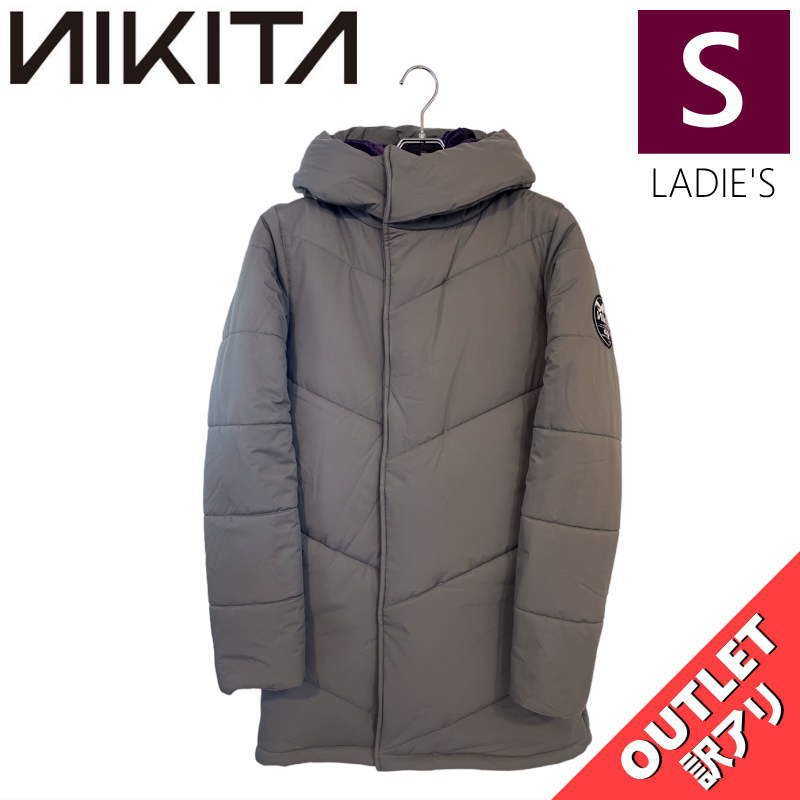 【OUTLET】 NIKITA REVERB PARKA JKT GUNMETAL Sサイズ ニキータ リバーブパーカ ジャケット JACKET スノボウェア レディース スノーボード スキー シンプルスタイル 型落ち アウトレット 日本正規品