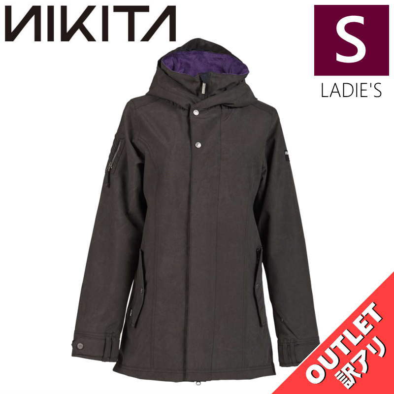 【OUTLET】 NIKITA BANYON JKT BLACK Sサイズ ニキータ バニョン ジャケット JACKET スノボウェア レディース スノーボード スキー 型落ち アウトレット 日本正規品