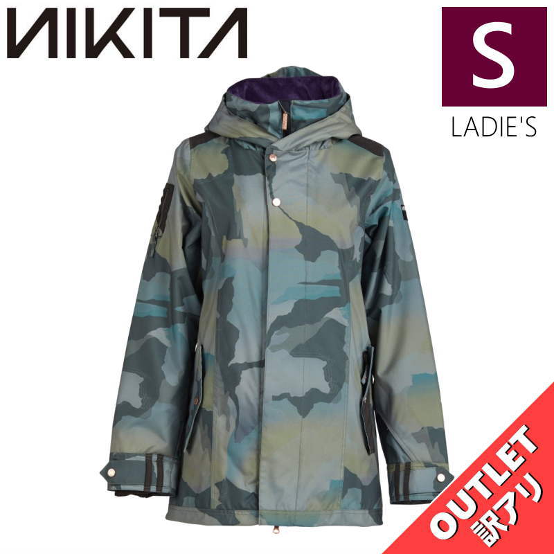 【OUTLET】 NIKITA BANYON JKT MOUNTAIN FATIGUE Sサイズ ニキータ バニョン ジャケット JACKET スノボウェア レディース スノーボード スキー 型落ち アウトレット 日本正規品