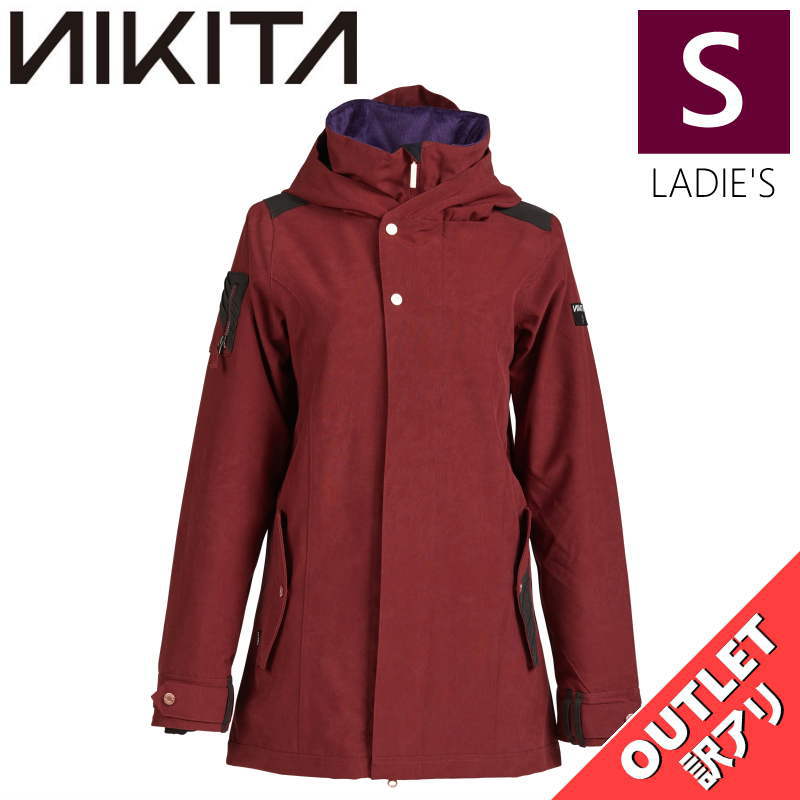 【OUTLET】 NIKITA BANYON JKT MERLOT Sサイズ ニキータ バニョン ジャケット JACKET スノボウェア レディース スノーボード スキー 型落ち アウトレット 日本正規品