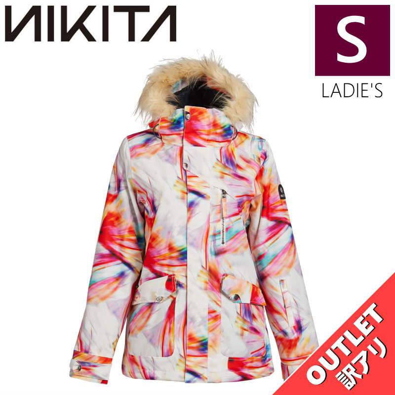 【OUTLET】 NIKITA HAWTHORNE PRINT JKT ELECTRIC Sサイズ ニキータ ホーソーンプリント ジャケット JACKET スノボウェア レディース スノーボード スキー 型落ち アウトレット 日本正規品