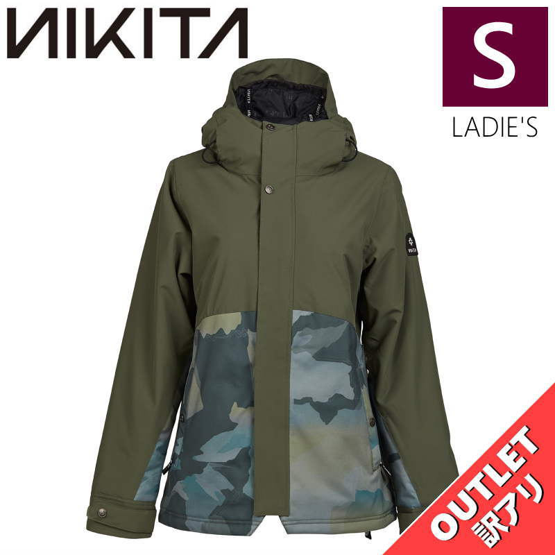 ▲ラスト1点 【OUTLET】 NIKITA SITKA JKT FATIGUE Sサイズ ニキータ シトカ ジャケット JACKET スノボウェア レディース...