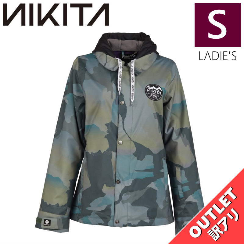 【OUTLET】 NIKITA LAUREL JKT MOUNTAIN FATIGUE Sサイズ ニキータ ローレル ジャケット JACKET スノボウェア レディース スノーボード スキー 型落ち アウトレット 日本正規品