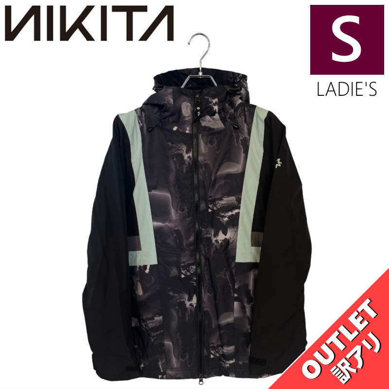 【OUTLET】 NIKITA BONSAI JKT BLACKOUT Sサイズ ニキータ ボンサイ ジャケット JACKET スノボウェア レディース スノーボード スキー シンプルスタイル 型落ち アウトレット 日本正規品