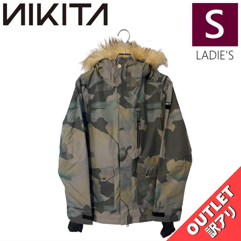 【OUTLET】 NIKITA HAWTHORNE PRINT JKT MOUNTAIN CAMO Sサイズ ニキータ ホーソーン プリント ジャケット JACKET スノボウェア レディース スノーボード スキー 型落ち アウトレット 日本正規品