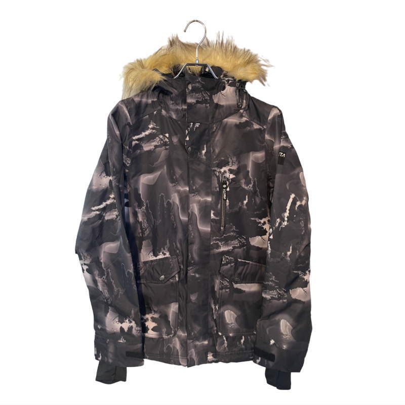 【OUTLET】 NIKITA HAWTHORNE PRINT JKT BLACKOUT Sサイズ ニキータ ホーソーン プリント ジャケット JACKET スノボウェア レディース スノーボード スキー 型落ち アウトレット 日本正規品