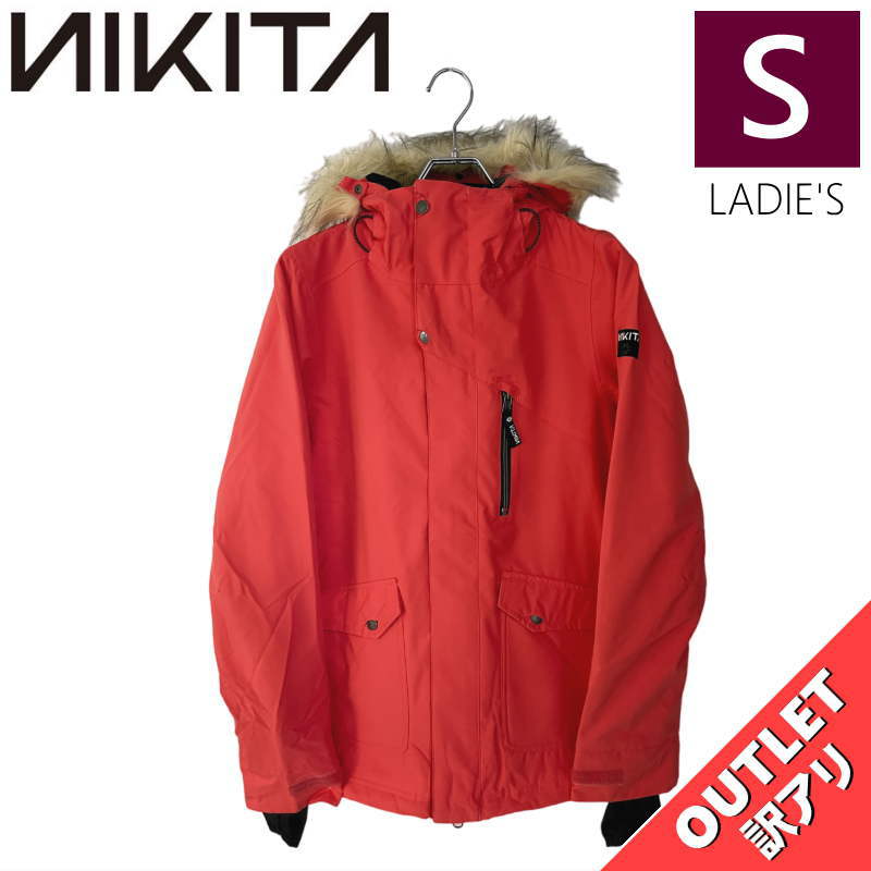 【OUTLET】 NIKITA HAWTHORNE JKT POPPY Sサイズ ニキータ ホーソーン ジャケット JACKET スノボウェア レディース スノーボード スキー 型落ち アウトレット 日本正規品