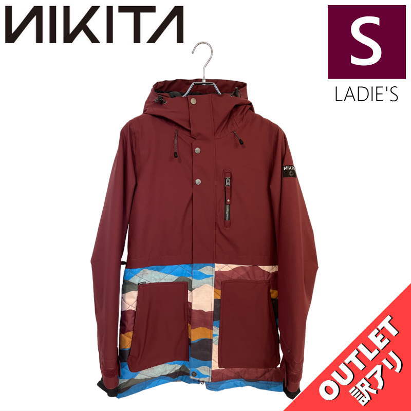 【OUTLET】 NIKITA SYCAMORE JKT BRANDY Sサイズ ニキータ シカモア ジャケット JACKET スノボウェア レディース スノー...