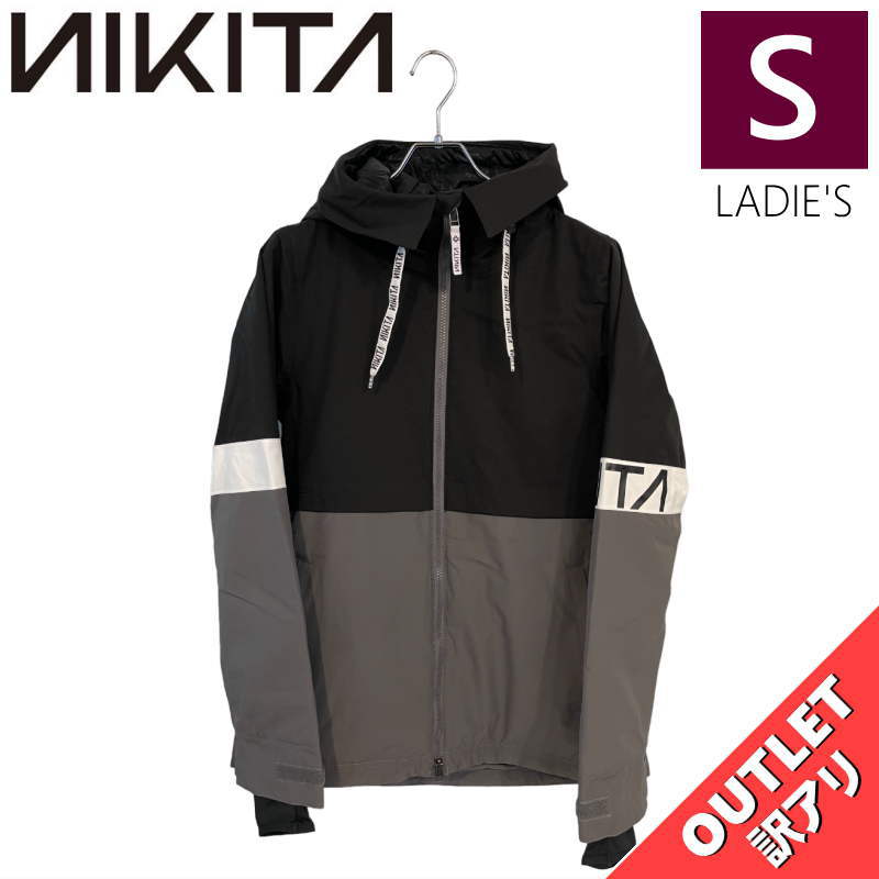 【OUTLET】 NIKITA LINDAN JKT BLACK Sサイズ ニキータ リンダン ジャケット JACKET スノボウェア レディース スノーボード スキー ハイスペック シンプルスタイル 型落ち アウトレット 日本正規品