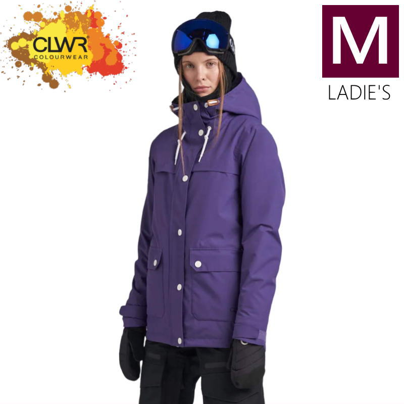 ● CLWR Ida JKT カラー:PURPLE Mサイズ カラーウェア イダ ジャケット JACKET レディース スノーボード スキー 23-24 日本正規品