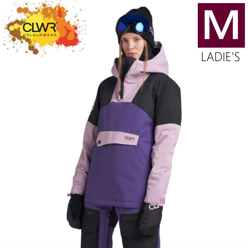 ● CLWR Homage Anorak JKT カラー:PURPLE Mサイズ カラーウェア オマージュ アノラック ジャケット JACKET レディース スノーボード ス..