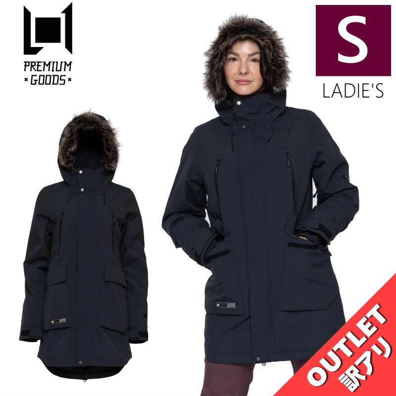 ▲ラスト1点 【アウトレット】L1 FAIRBANKS JKT BLACK Sサイズ 23-24 エルワン エルワン ジャケット JACKET レディース スノ...