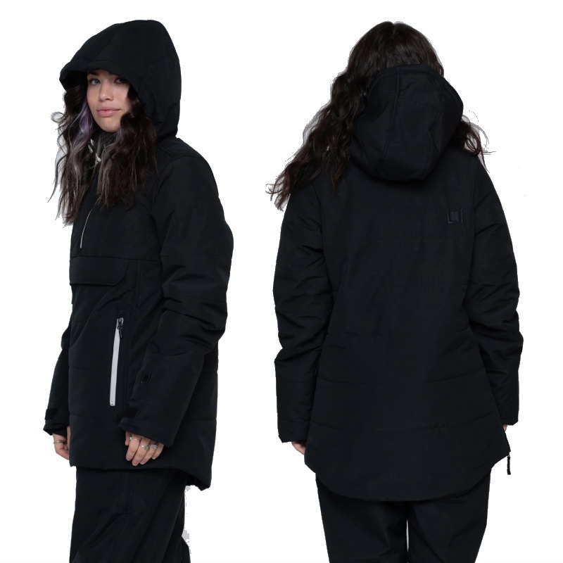 【アウトレット】L1 SNOWBLIND ANORAK JKT BLACK Sサイズ 23-24 エルワン エルワン ジャケット JACKET レディース スノーボード スキー スノボウェア 型落ち 日本正規品